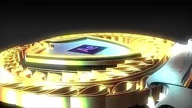 金色金属精致纹章LOGO演绎AE模板视频的预览图
